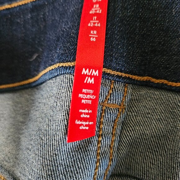 Spanx Clean Indigo Bootcut Trouser Jeans Women Size Medium Denim Stretch Shaping - Picture 12 of 13